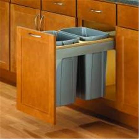 Sticky Situation 35Qt 15 In. Soft Close, Top Mount Waste Bins - White ST2585212